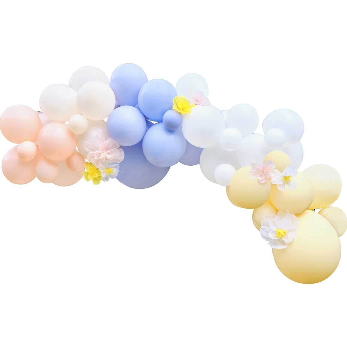 Ginger Ray Pastel Balloon Garland Kit with Tissue Paper Flowers (Pack of 60)