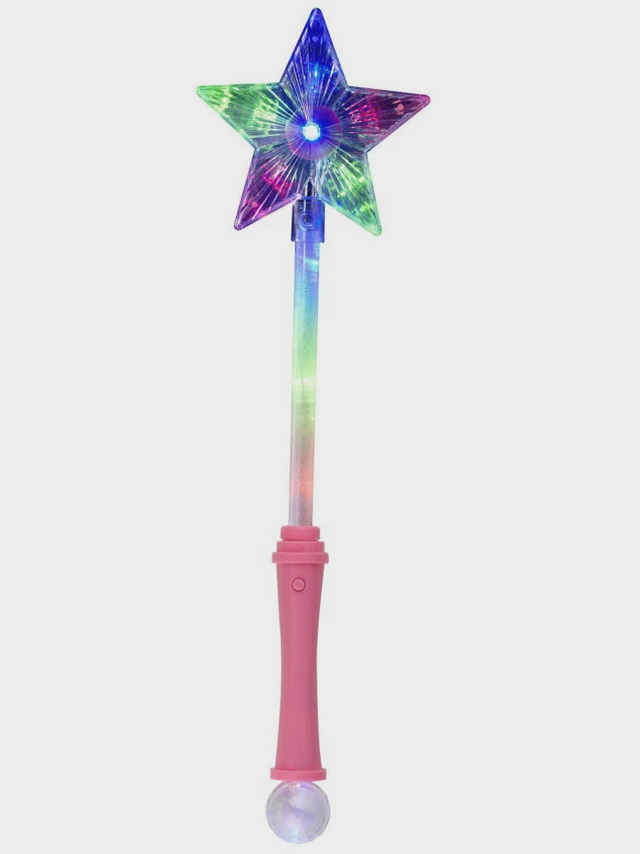 Pink Light Up Star Wand