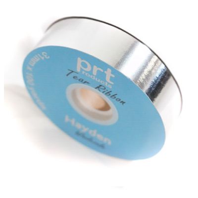 Metallic Silver Tear Ribbon