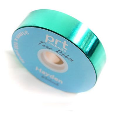 Metallic Teal Tear Ribbon