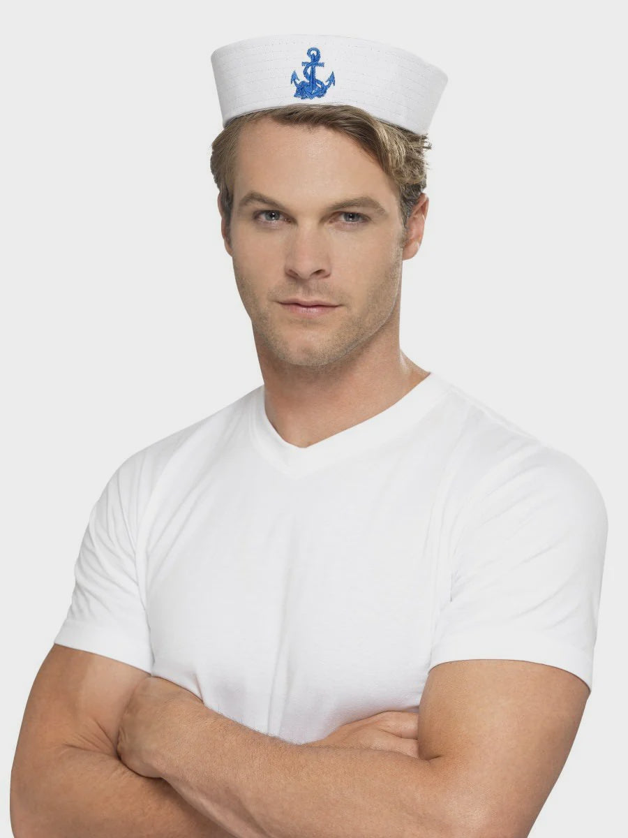 White US Sailor Doughboy Hat