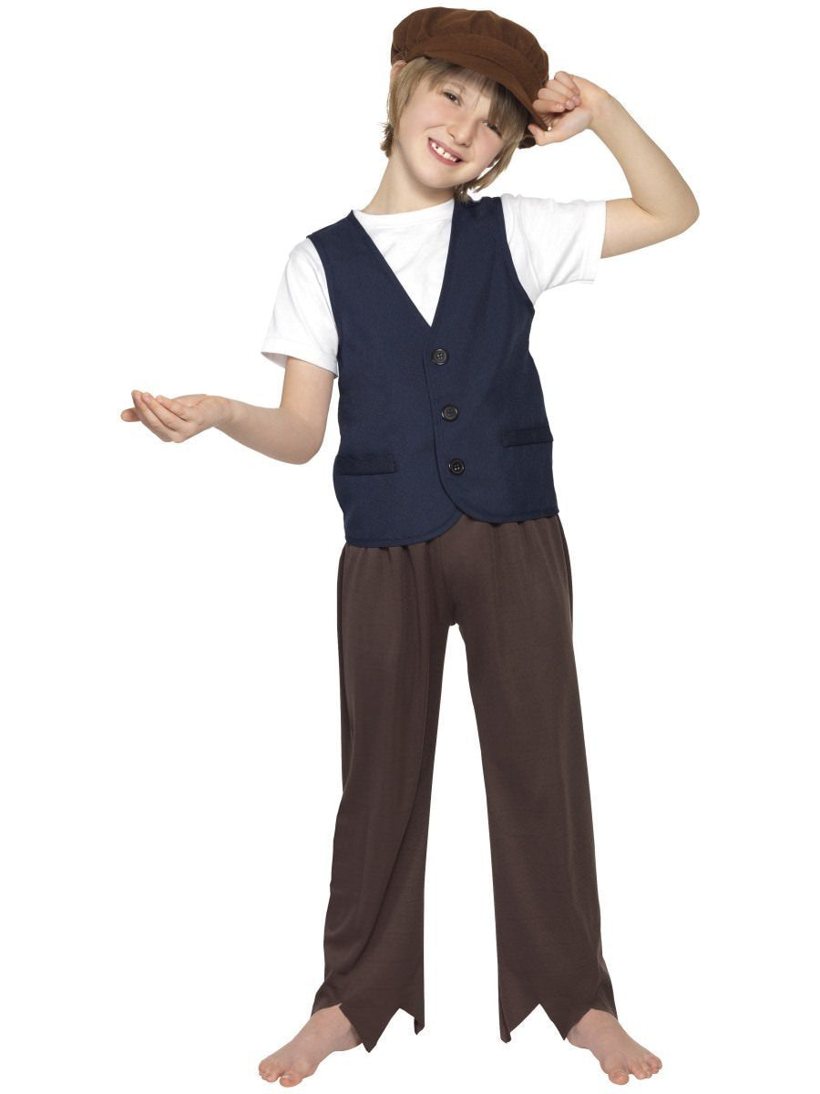 Victorian Poor Peasant Boys Costume Large