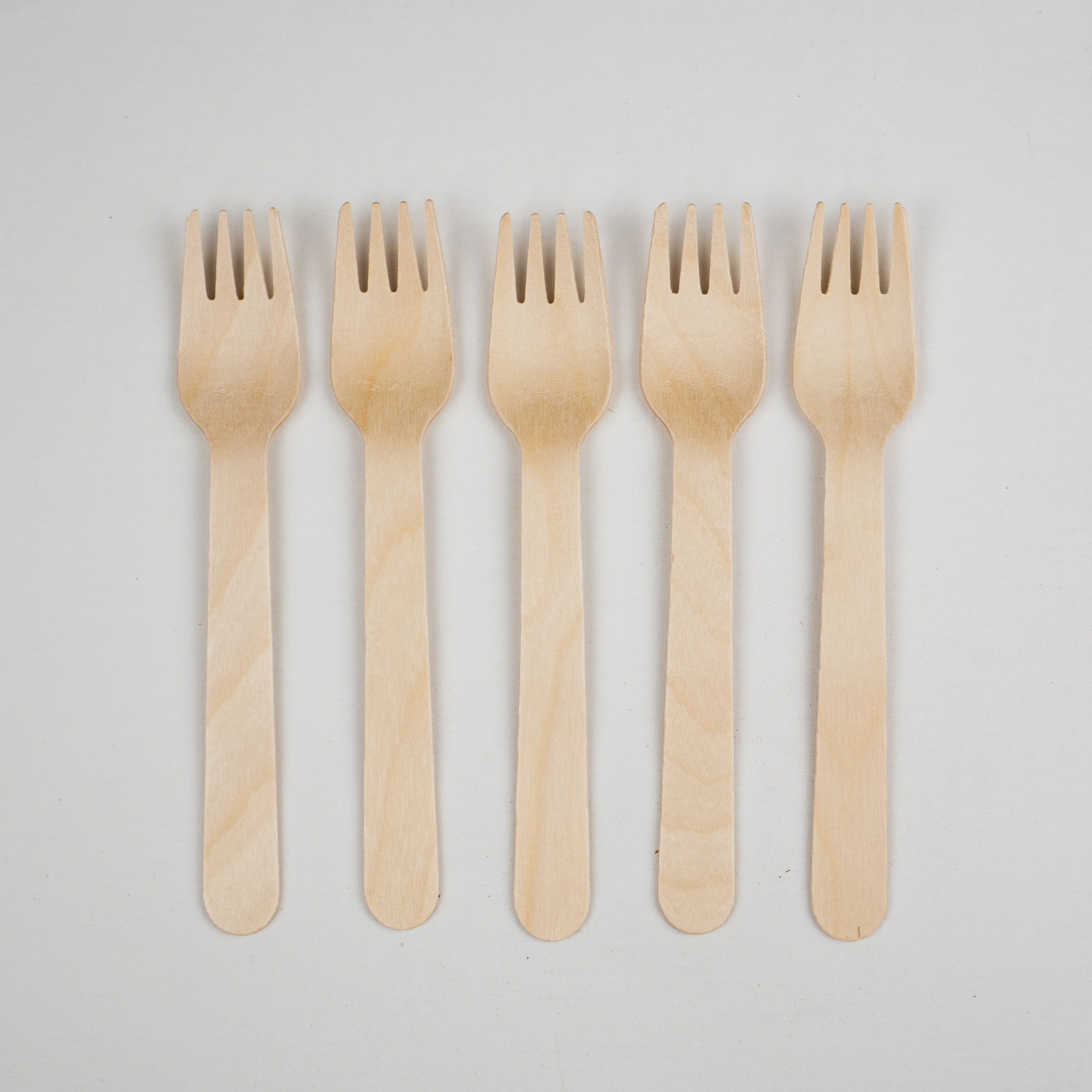 Leaf Tableware Compostable Wooden Forks Pack of 100