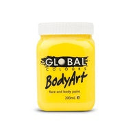 Global BodyArt Yellow 200ml Liquid Costume Makeup