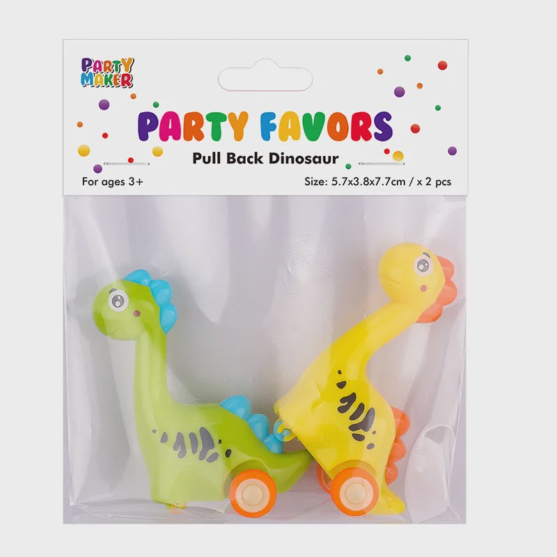 Pull Back Dinosaur Favours (Pack of 2)