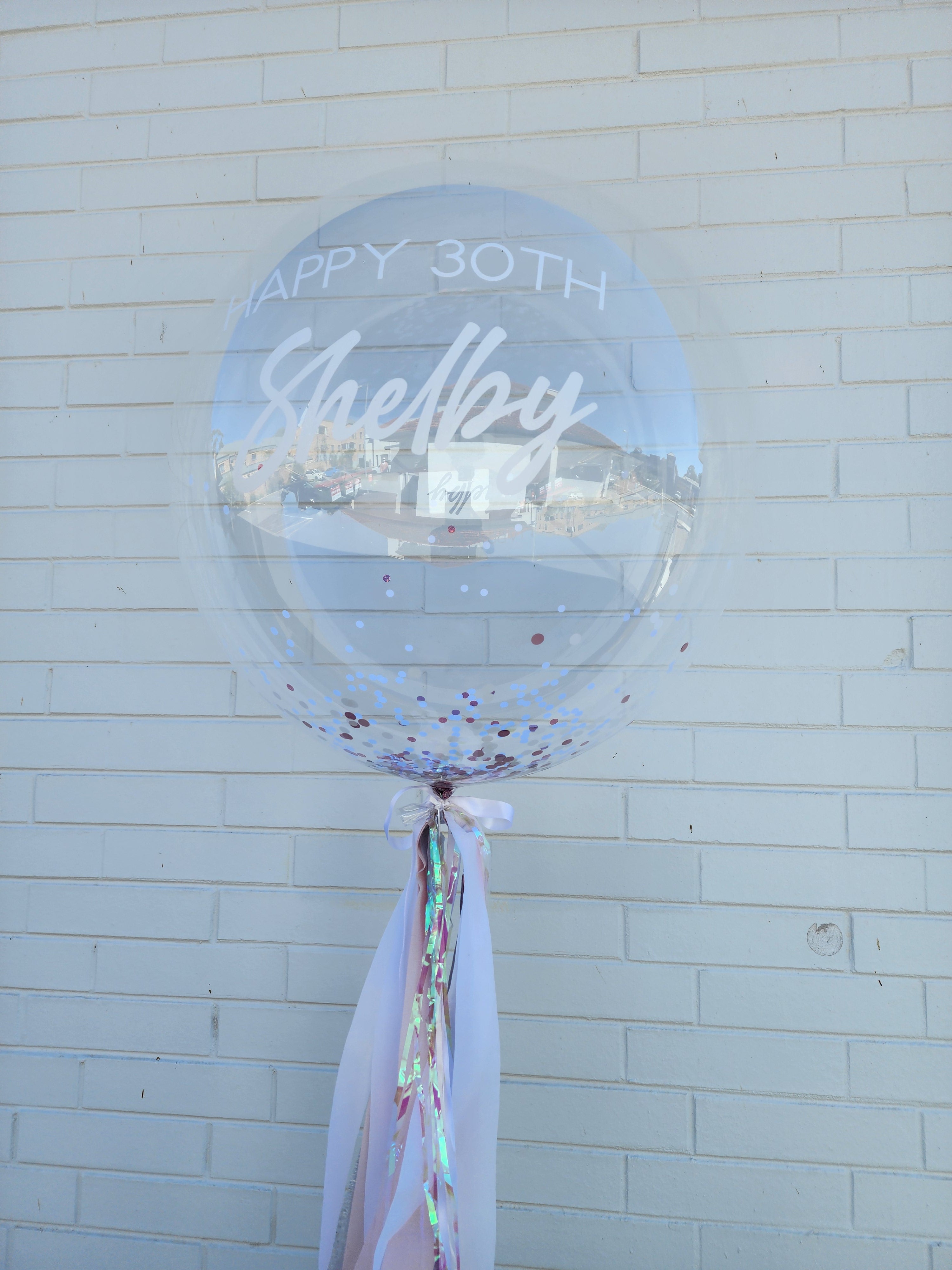 30inch Custom Made Confetti Bubble Balloon