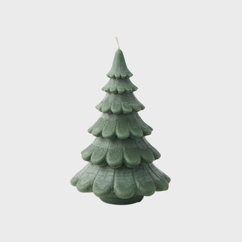 Christmas Nordic Tree Candle - Sage