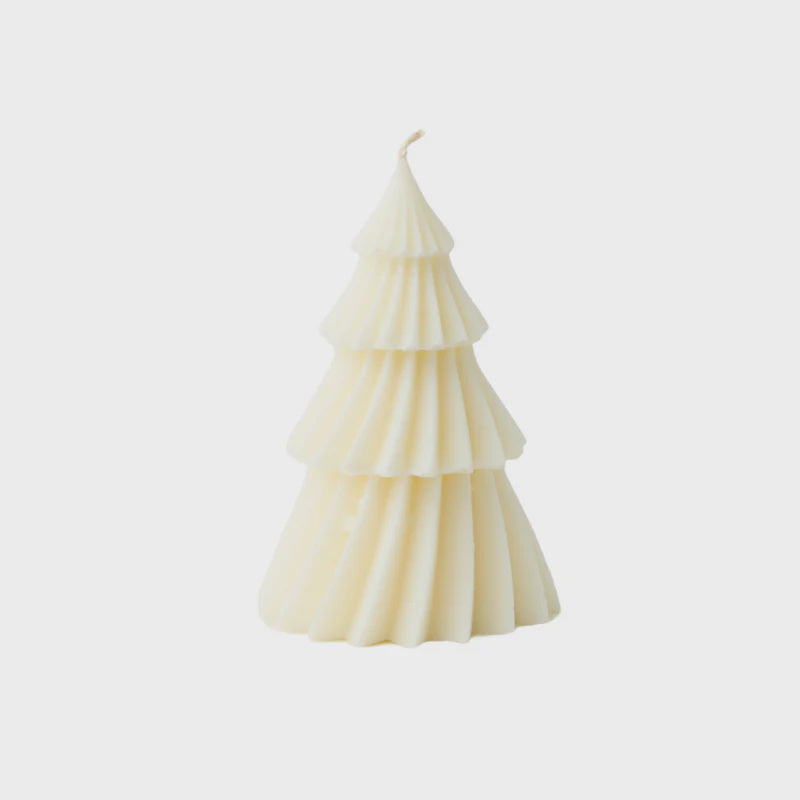 Christmas Sway Tree Candle - White