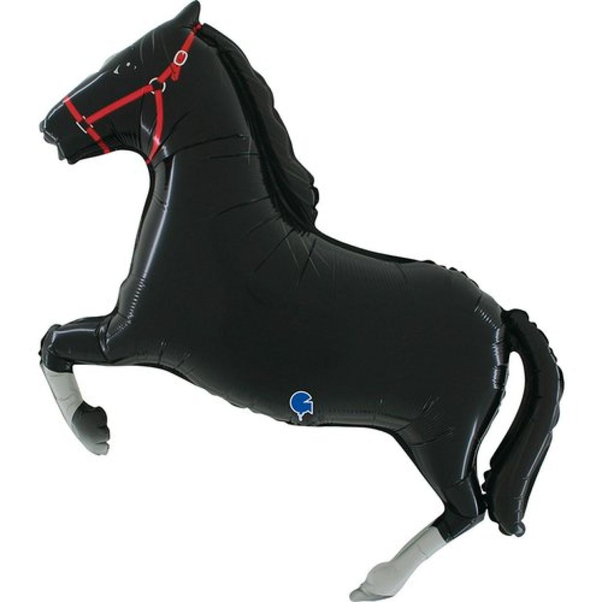 Black Horse Shape Foil Balloon 34"