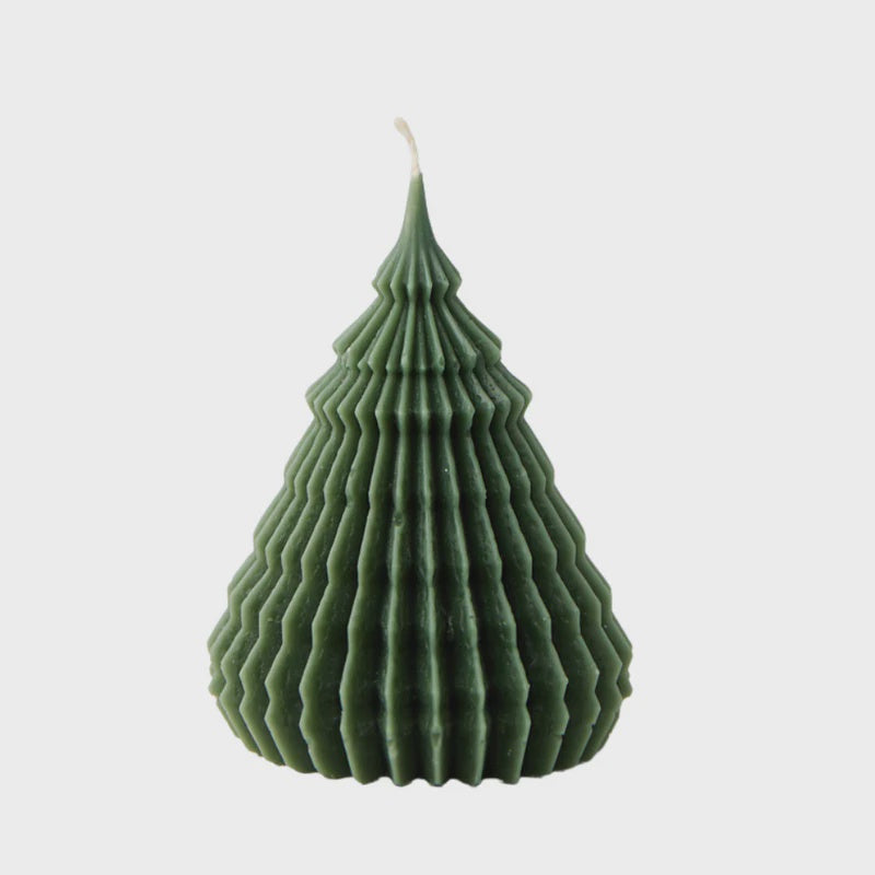 Christmas Traditional Tree Candle - Sage