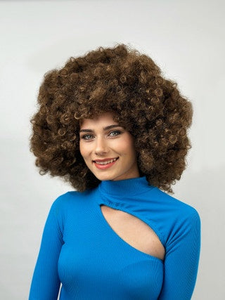Super Jumbo Afro Brown Wig