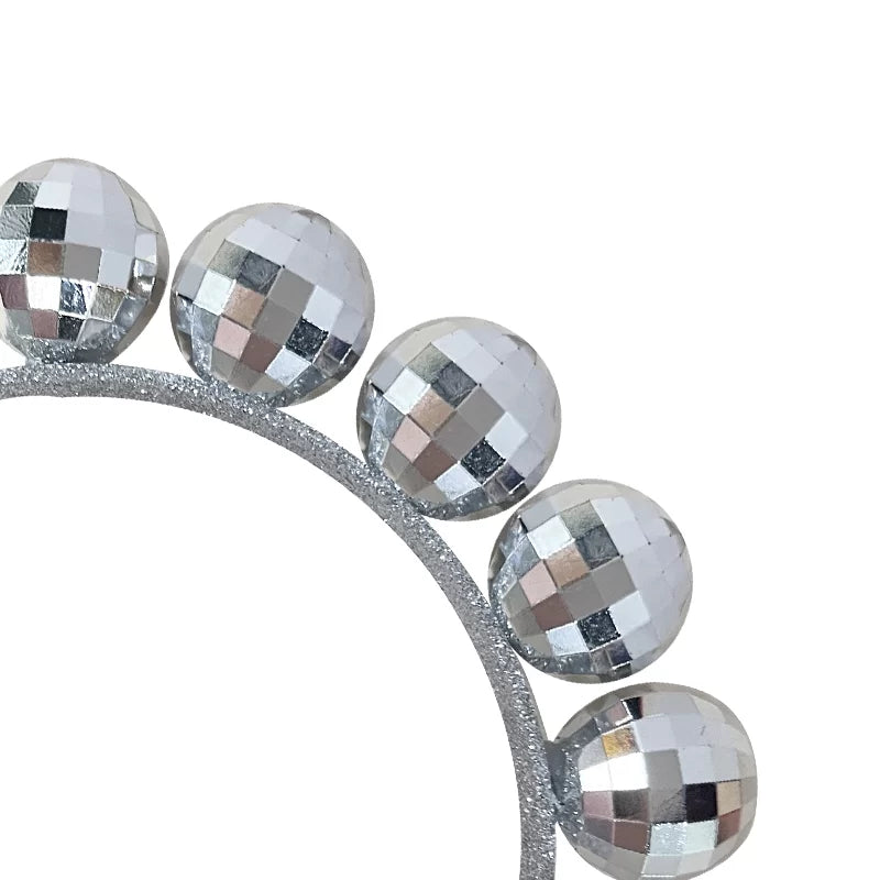 Silver Disco Ball Hair Band