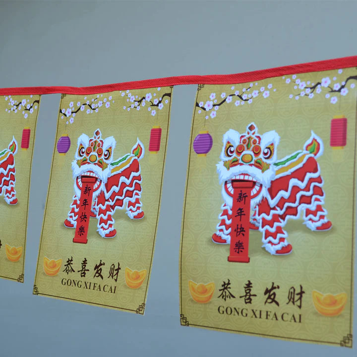 Chinese New Year Lion Bunting