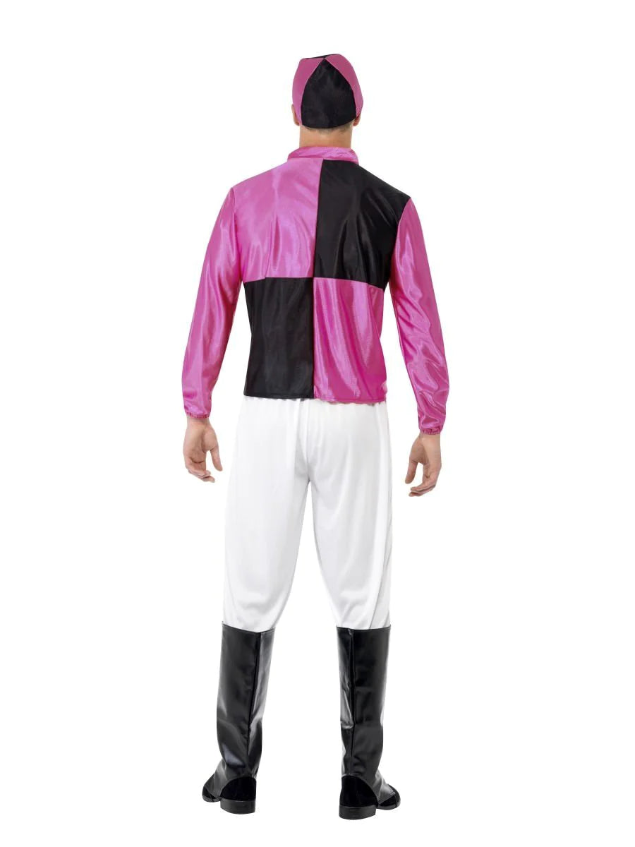 Jockey Mens Costume Pink & Black