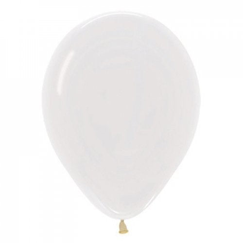 30cm Crystal Clear Latex Balloons Pack of 100