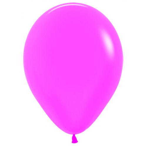 Neon Fuchsia 30cm Latex Balloons Bag of 100