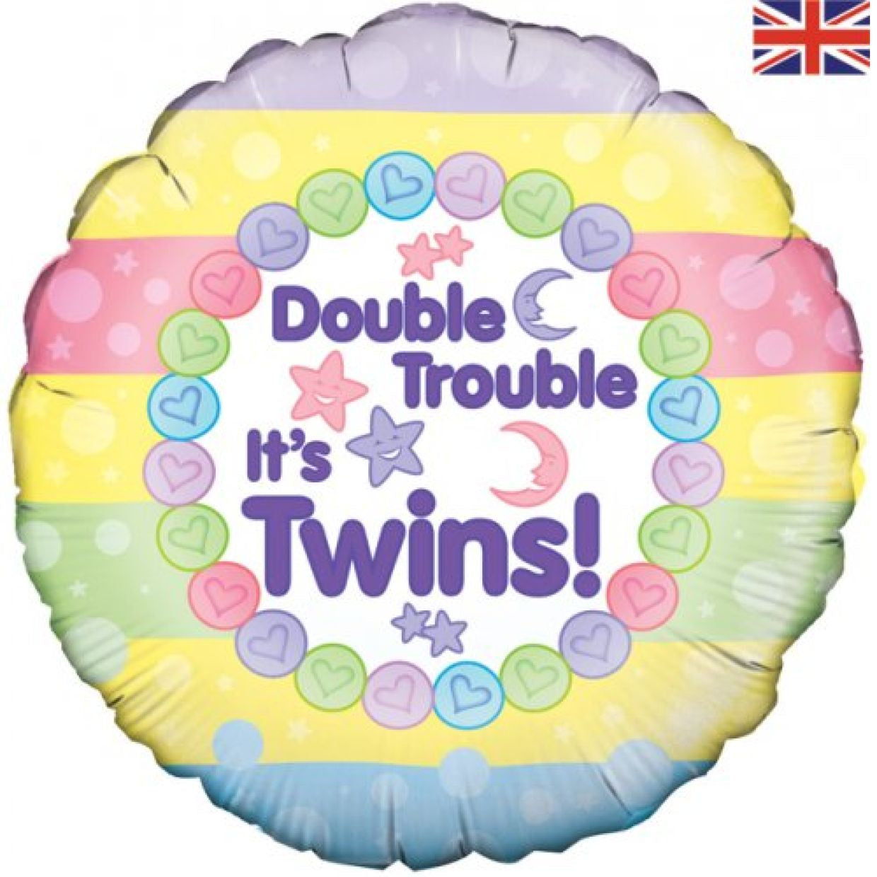 Double Trouble It's Twins Foil Balloon 45cm (18 Inch)