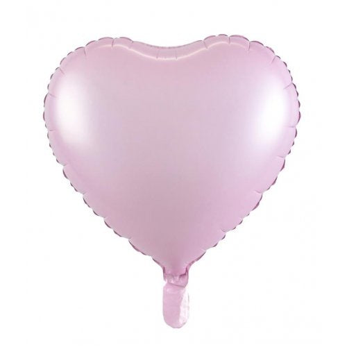 Matte Pastel Pink Heart Foil Balloon