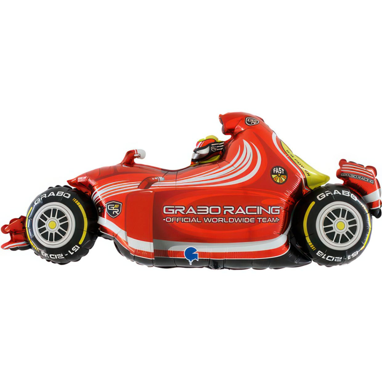 Speedy Red Car Foil Shape 42"