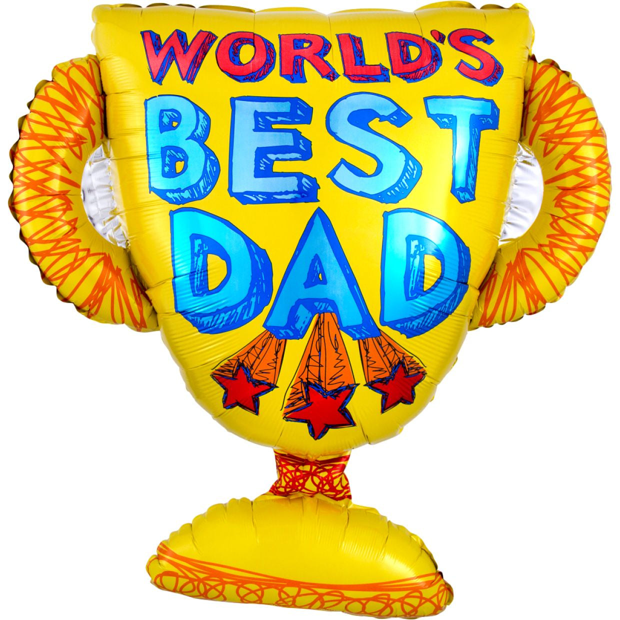 World's Best Dad Trophy Supershape Foil Balloon