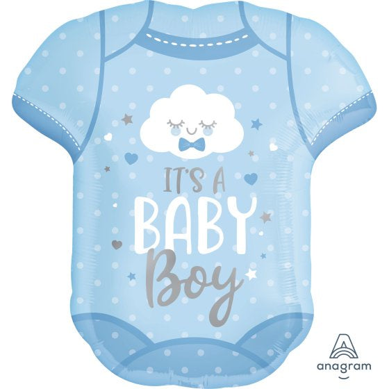 It's a Baby Boy Onesie Supershape Foil Balloon