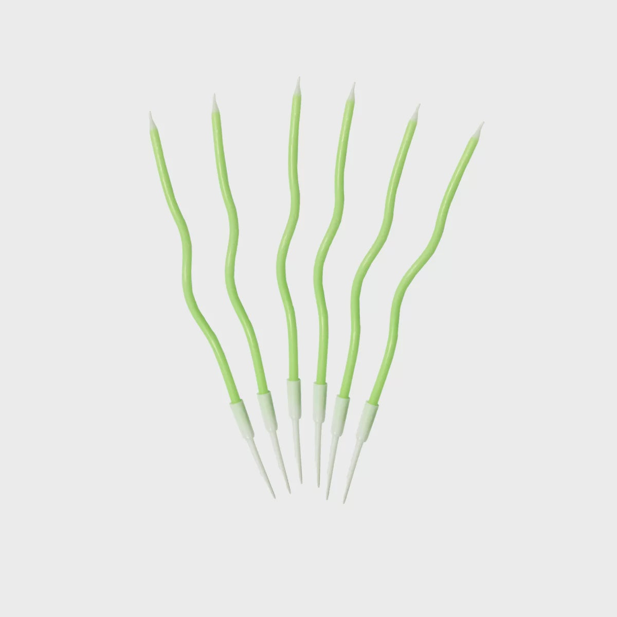 Green Curve Candle (Pack of 6)