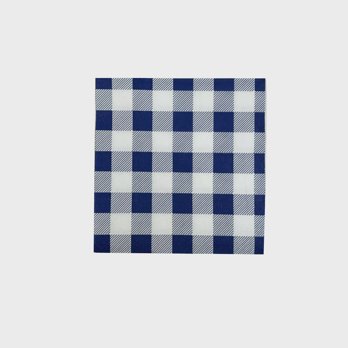 Blue Gingham Cocktail Napkins Pack of 25