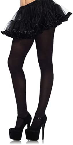 Black Nylon Spandex Tights Plus Size