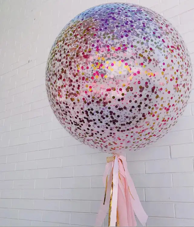 36 inch Custom Made Confetti Latex Balloon