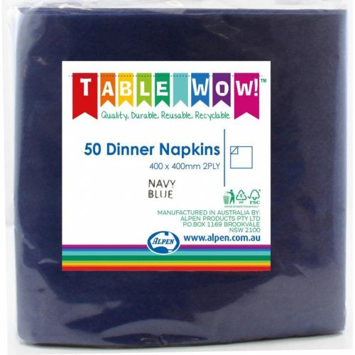 Navy Blue Dinner Napkin 50pk