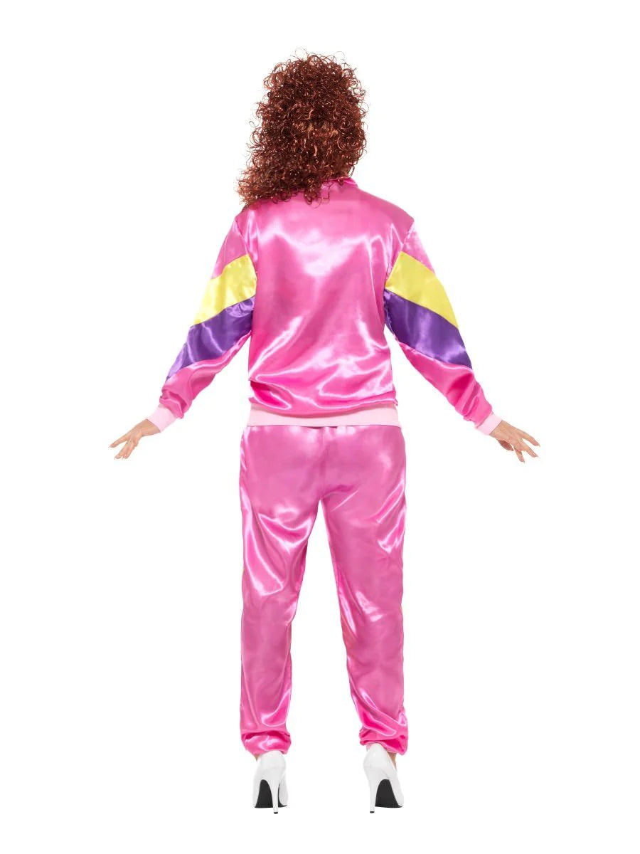 80s Pink Shell Suit Womens Costume