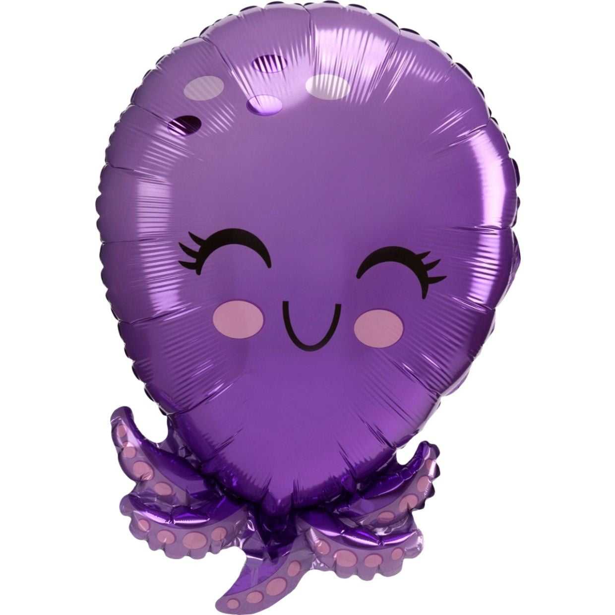 Purple Octopus Junior Shape Foil Balloon 35cm x 53cm