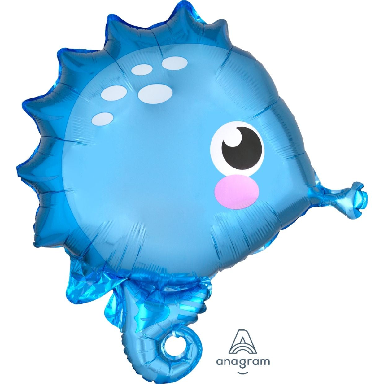 Blue Seahorse Junior Shape Foil Balloon 48cm x 53cm