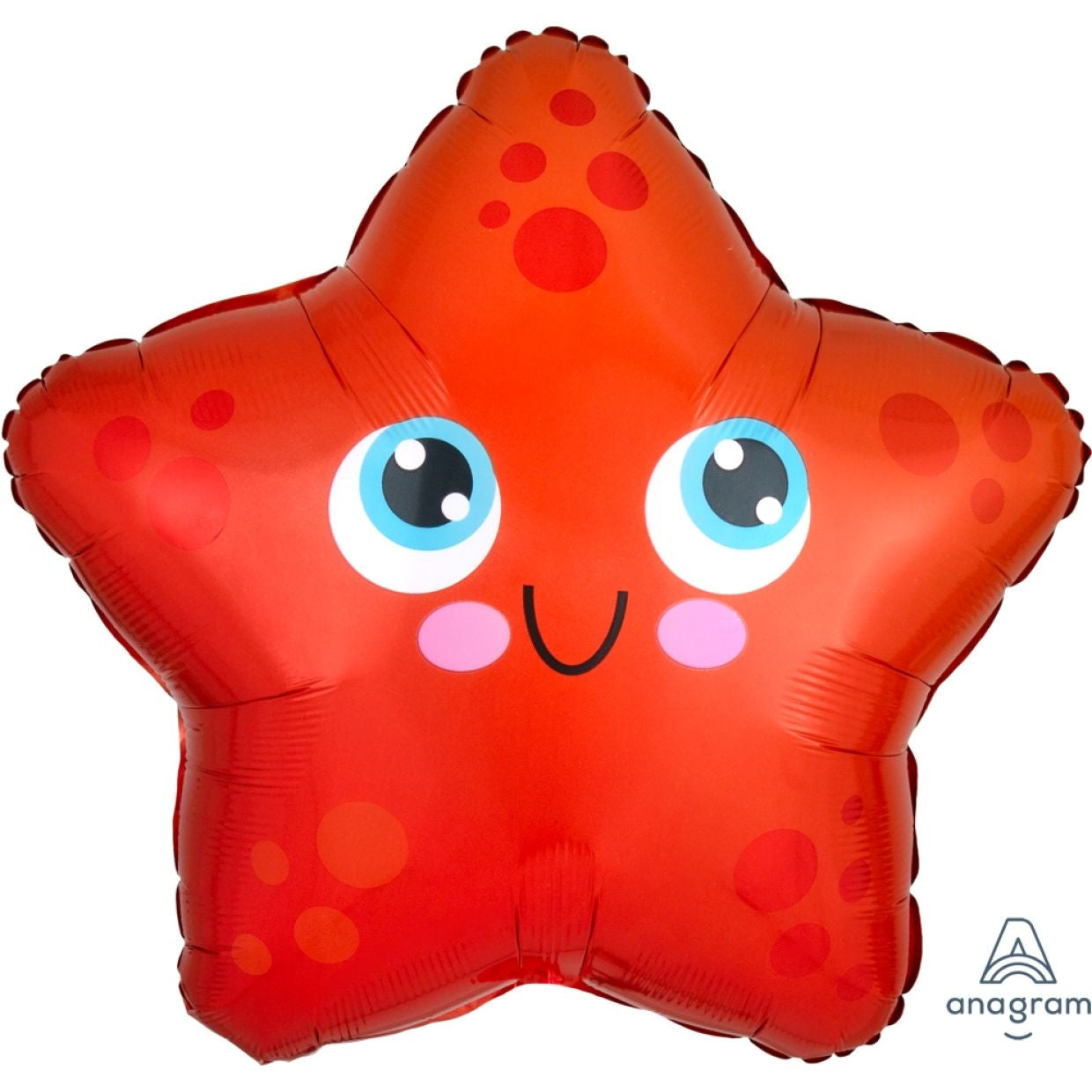 Red Starfish Junior Shape Foil Balloon 43cm x 40cm