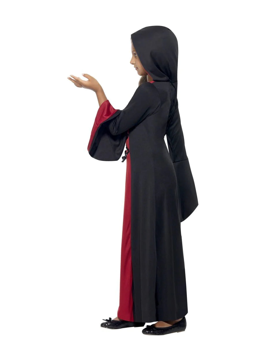 Hooded Vamp Girls Robe Costume