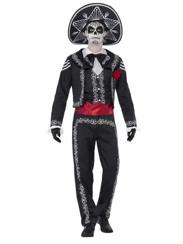 Day of the Dead Senor Bones Mens Costume