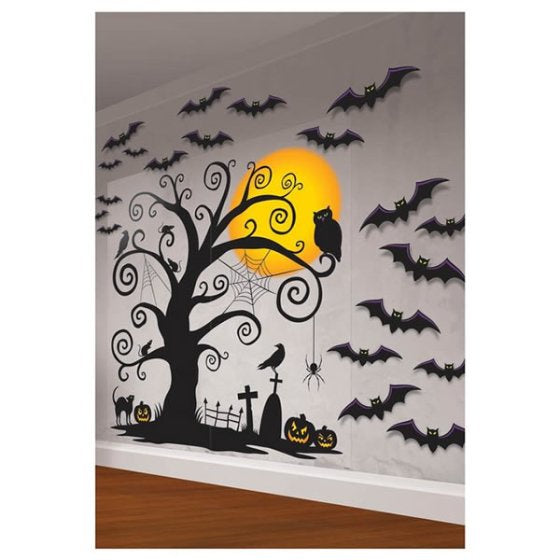 Modern Halloween Mega Value Pack Scene Setters Wall Decorating Kit