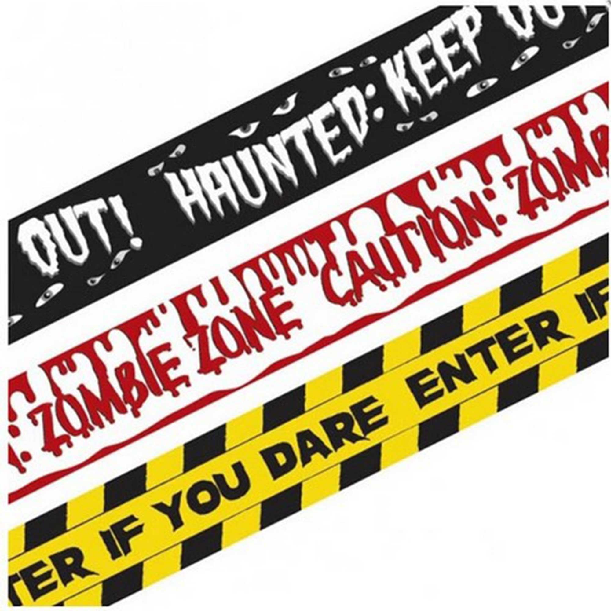 Halloween Fright Tape Banners