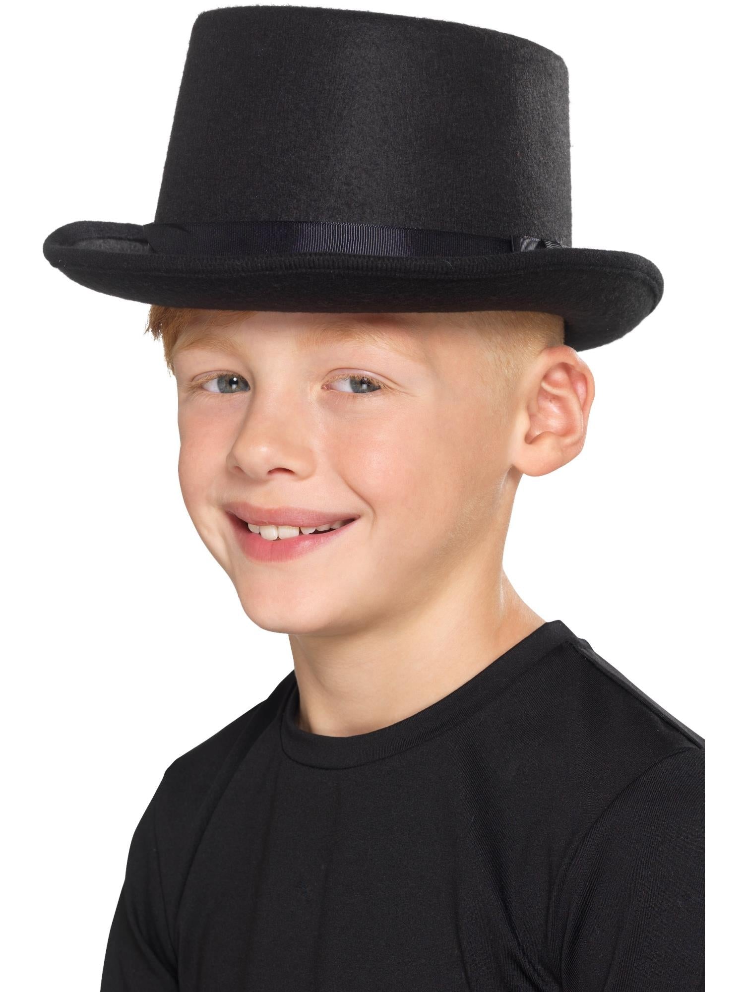 Kids Black Top Hat