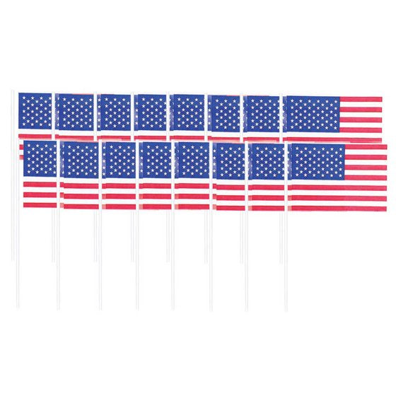 Patriotic American Flag Picks 120 Pack