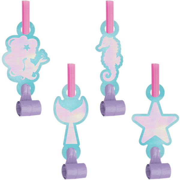 Mermaid Party Blowouts 8 Pack