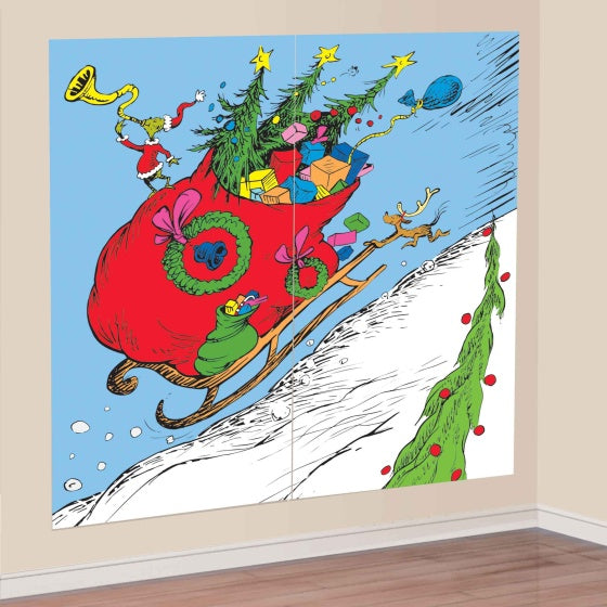 Dr. Seuss The Grinch Scene Setters Add On Wall Decorations (Pack of 2)