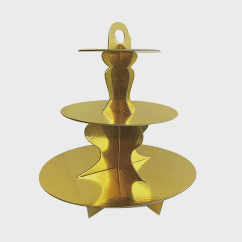 3 Tier Gold Cake Stand