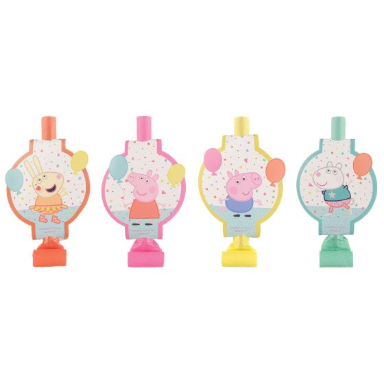 Peppa Pig Confetti Party Blowouts (Pack of 8)