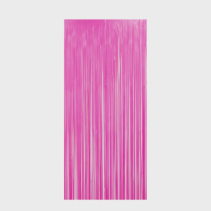 Hot Pink Foil Curtain