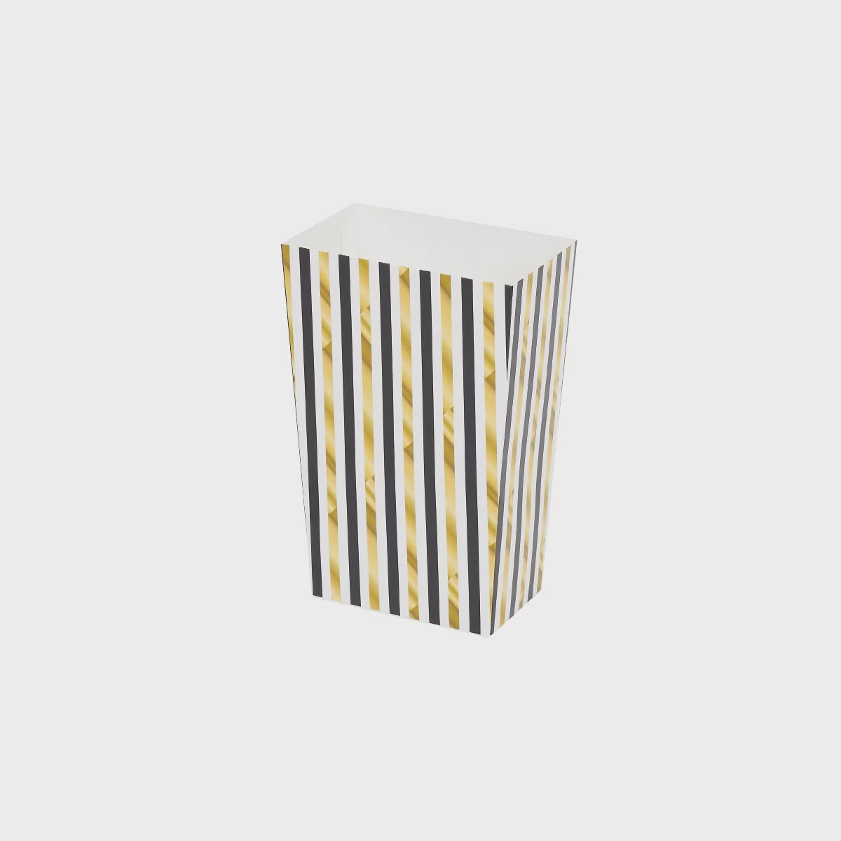 Black and Gold Popcorn Box Pack of 4