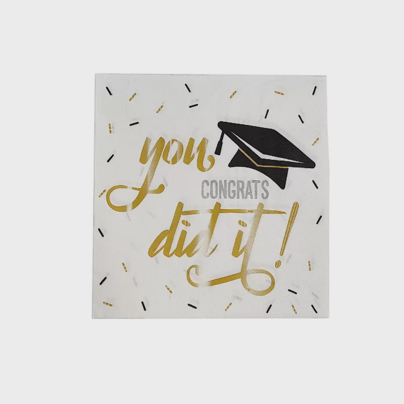 You Did it Napkins (Pack of 16)