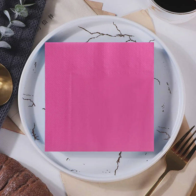Hot Pink Lunch Napkins Pack of 30