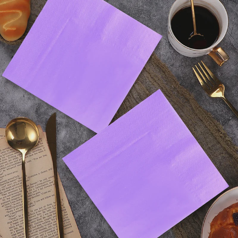 Light Purple Lunch Napkins Pack of 30