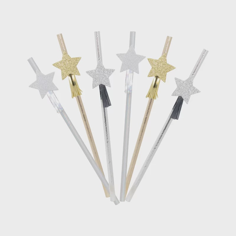 New Year Paper Straw (Pack of 10)
